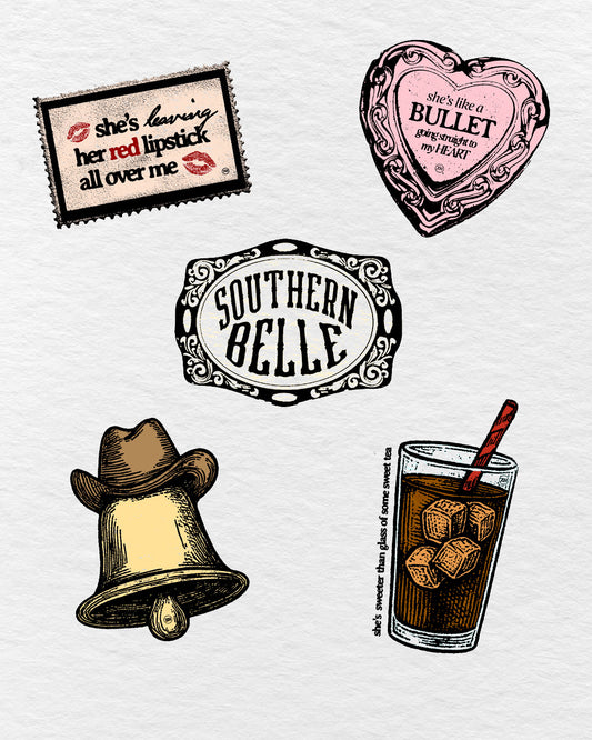 Southern Belle Sticker Pack